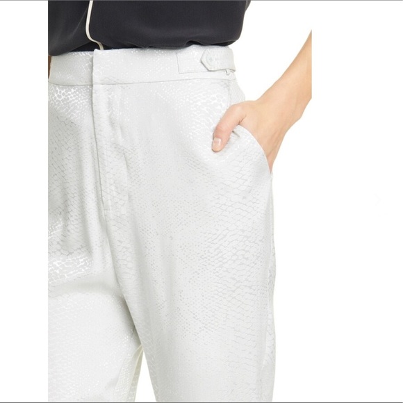 EQUIPMENT FEMME Charlyne Trouser In Sky Gray Size 6 - Picture 3 of 9